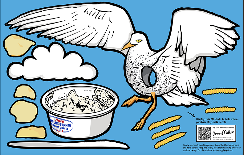 Bay Gull Wall Decals