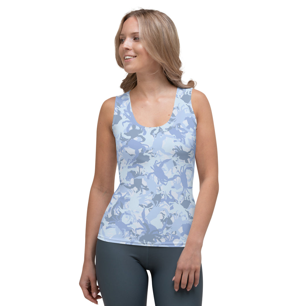Blue Crab Light Camo Tank Top