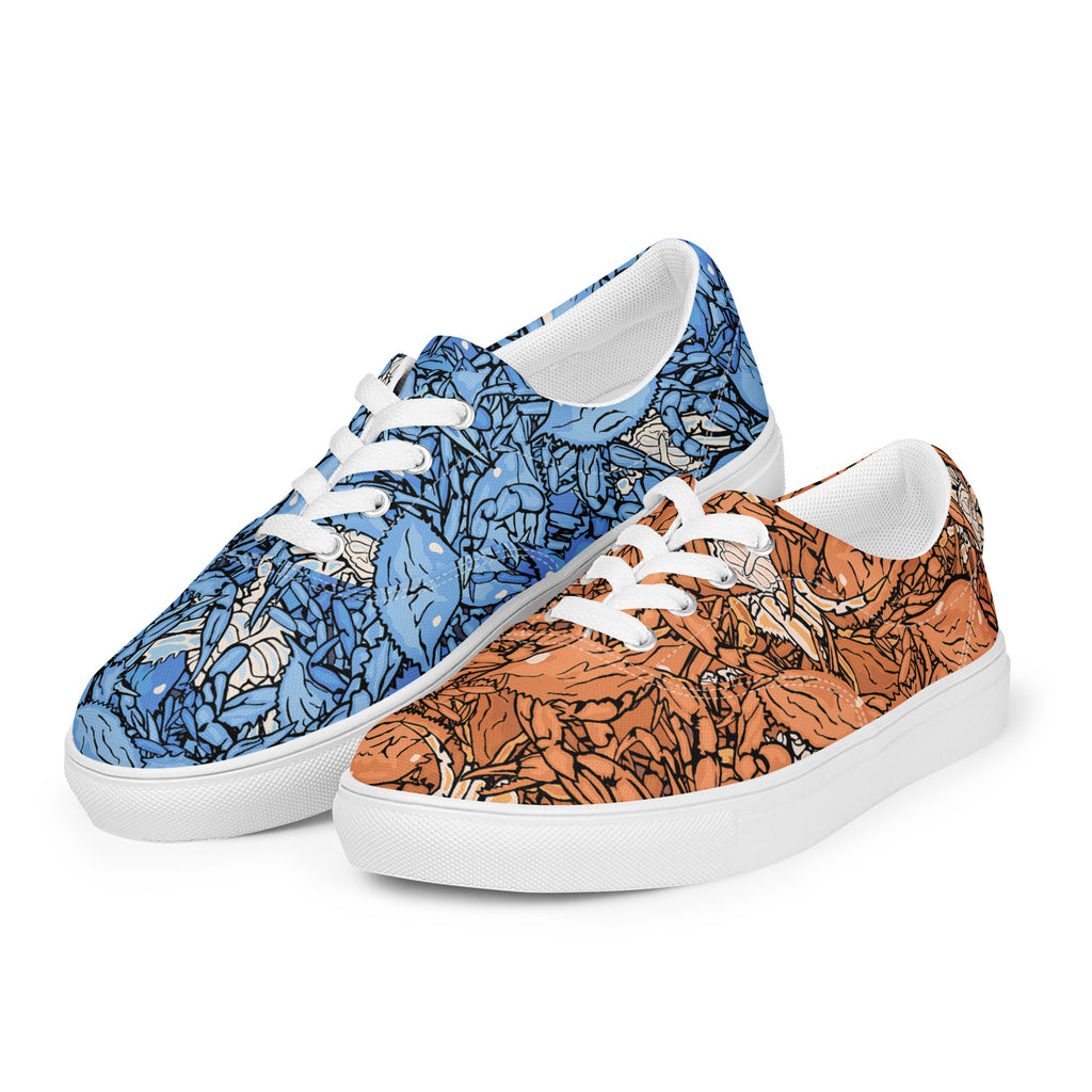 Women's Canvas Sneakers - 18 Colors, Lace-Up Casual Shoes, Comfortable Everyday Sneakers
