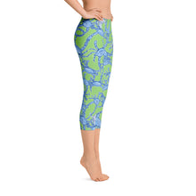 Bushel of Crabs Capri Leggings in Green