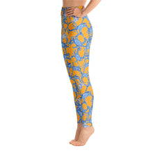 Bushel of Crabs Yoga Leggings in Orange