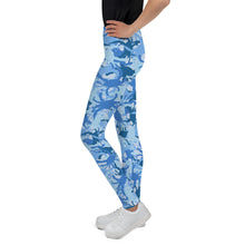 Youth Blue Crab Camo Leggings