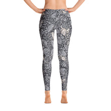 Live Crab Leggings in Black and White