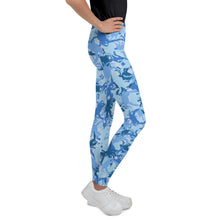 Youth Blue Crab Camo Leggings