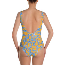 Bushel of Crabs One-Piece Swimsuit in Orange