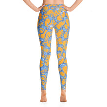 Bushel of Crabs Yoga Leggings in Orange