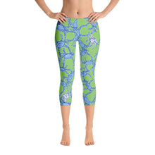 Bushel of Crabs Capri Leggings in Green