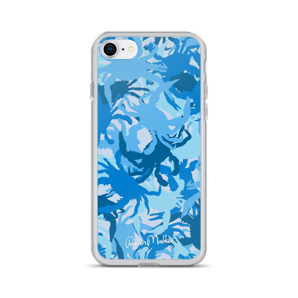 Blue Crab Camo iPhone Case