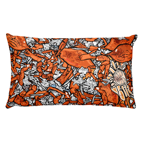 Picked Crabs Rectangular Pillow