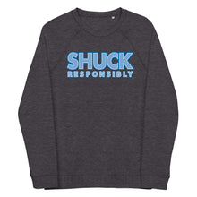 Shuck Responsibly Unisex organic raglan sweatshirt