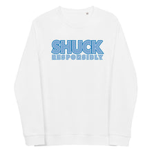 Shuck Responsibly Unisex organic raglan sweatshirt