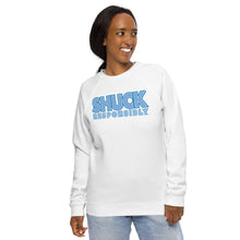 Shuck Responsibly Unisex organic raglan sweatshirt