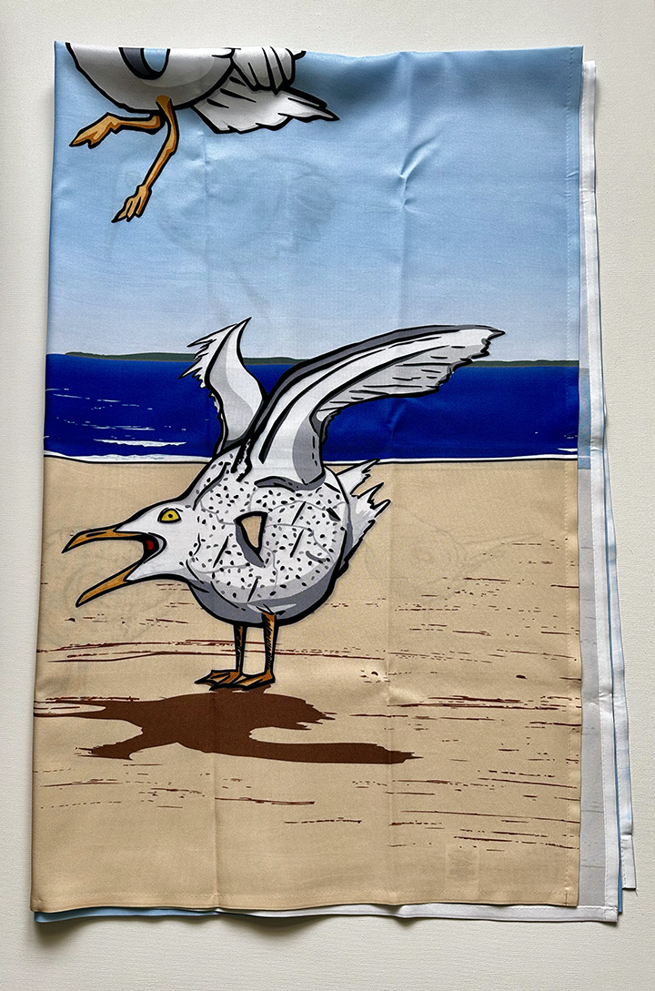 Bay Gulls Shower Curtain