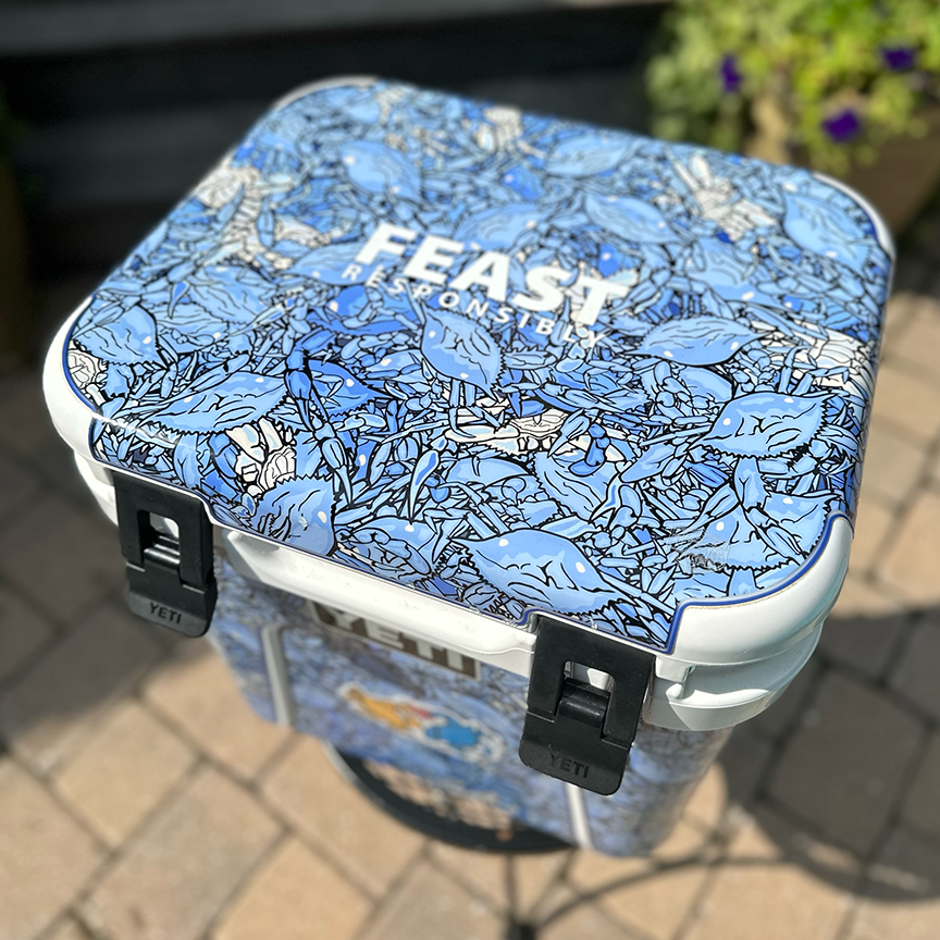 Live Blue Crab Yeti Cooler Wrap Kit