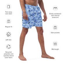 Blue Crab Camo Swim Trunks