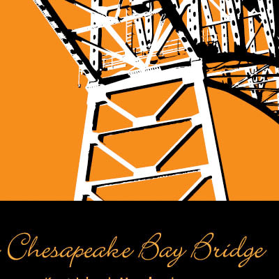 Chesapeake Bay Bridge (orange) – Bay Pop Shop
