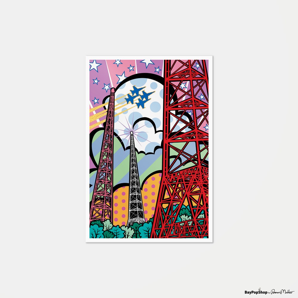 "3 Towers" Limited Edition Art Print by Ramon Matheu