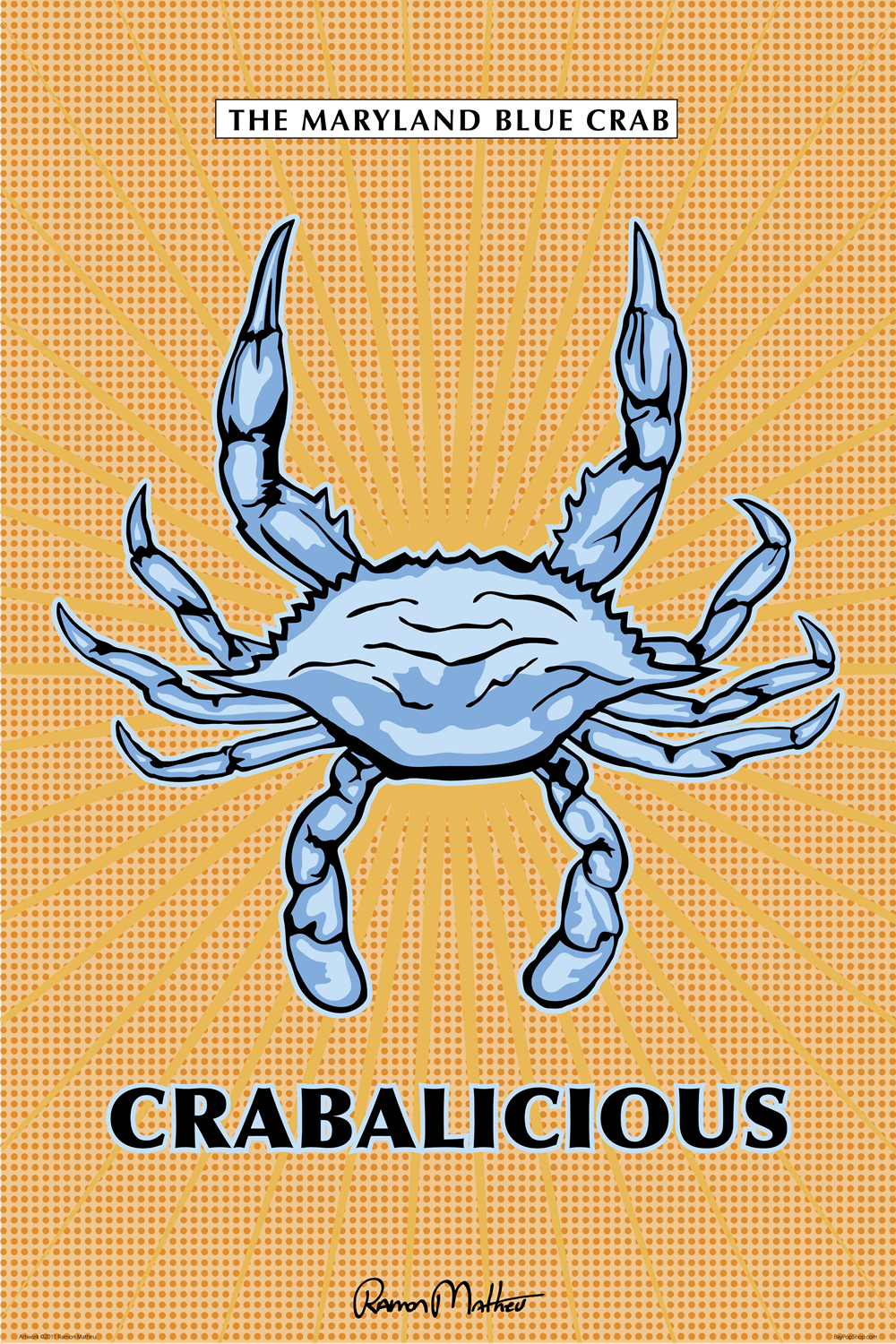 "Crabalicious" Open Edition Art Print by Ramon Matheu
