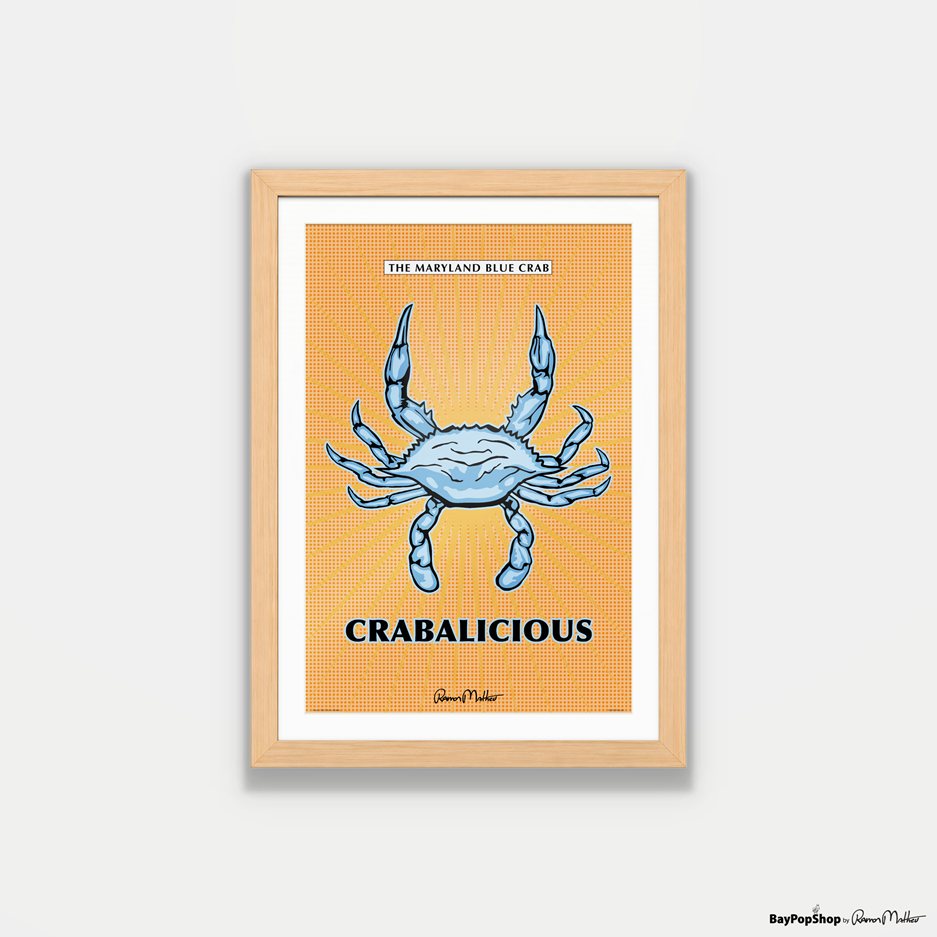 "Crabalicious" Open Edition Art Print by Ramon Matheu