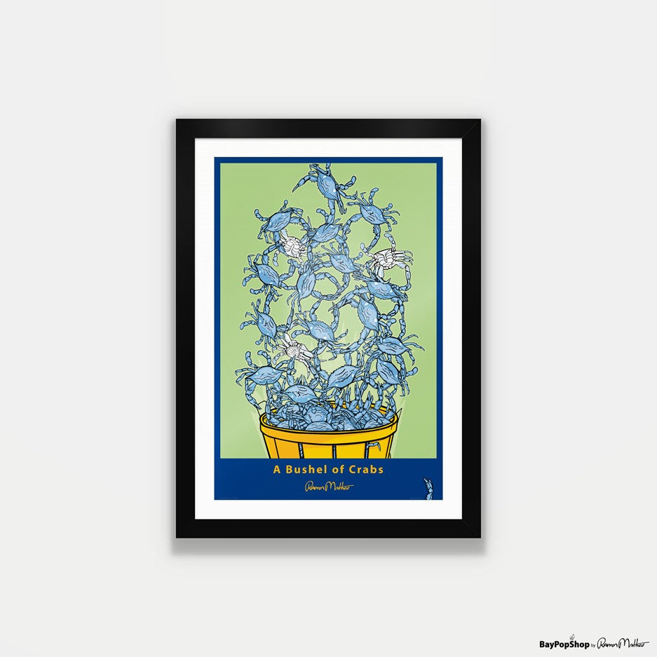 "Bushel Of Crabs" Open Edition Art Print by Ramon Matheu