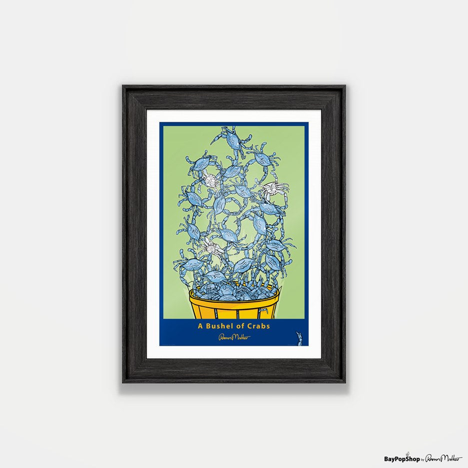 "Bushel Of Crabs" Open Edition Art Print by Ramon Matheu