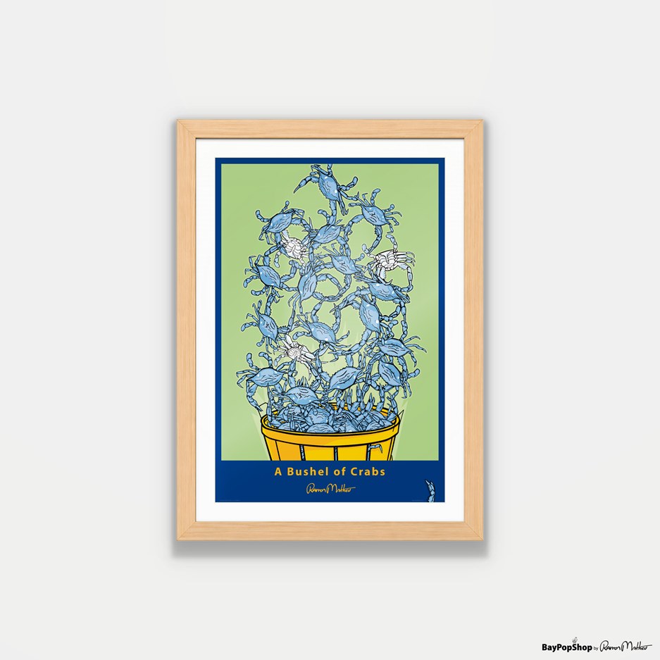 "Bushel Of Crabs" Open Edition Art Print by Ramon Matheu