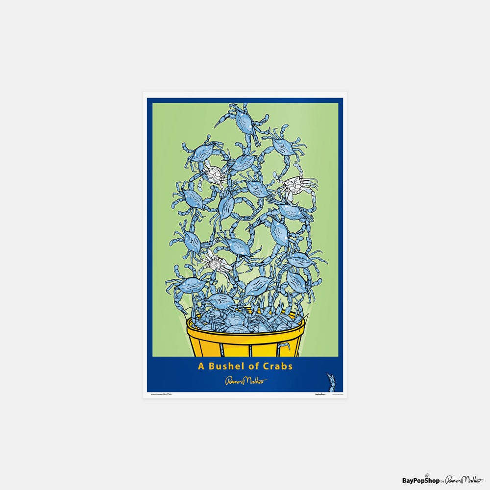 "Bushel Of Crabs" Open Edition Art Print by Ramon Matheu