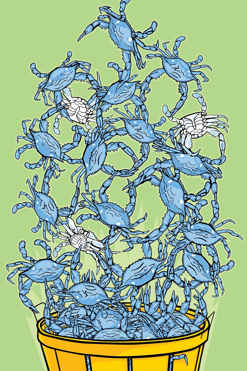"Bushel of Crabs" Limited Edition Art Print by Ramon Matheu