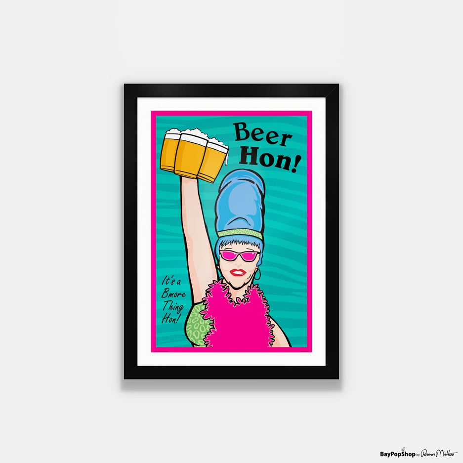 "Beer Hon" Open Edition Art Print by Ramon Matheu
