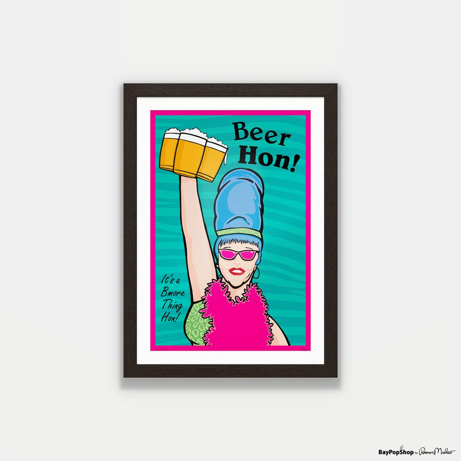 "Beer Hon" Open Edition Art Print by Ramon Matheu