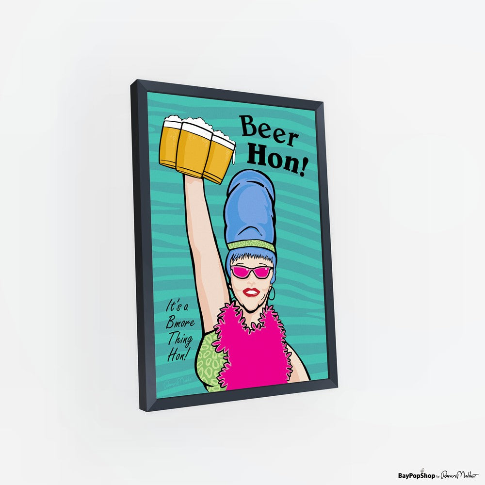 "Beer Hon" Open Edition Art Print by Ramon Matheu