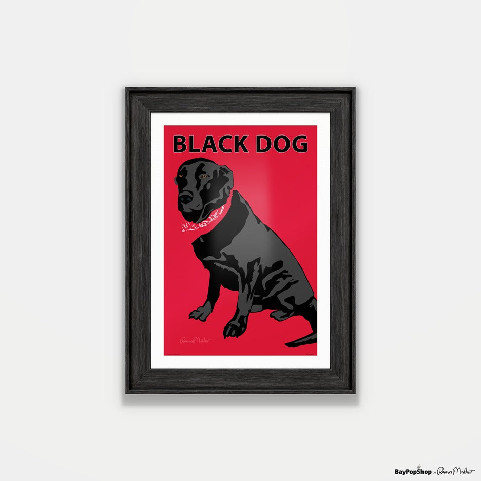 "Black Dog" Open Edition Art Print by Ramon Matheu