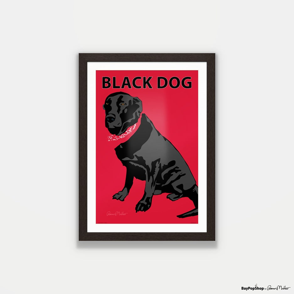 "Black Dog" Open Edition Art Print by Ramon Matheu