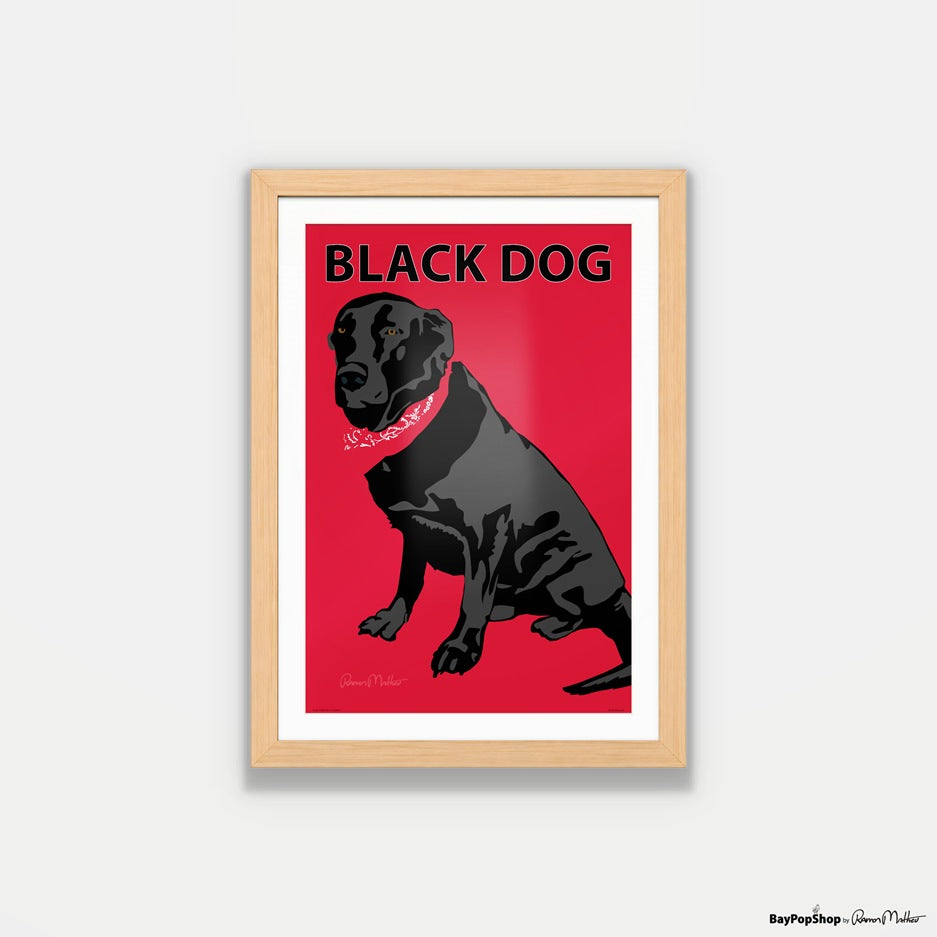 "Black Dog" Open Edition Art Print by Ramon Matheu