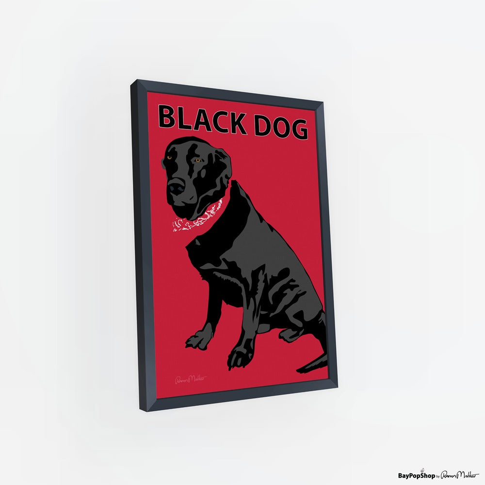 "Black Dog" Open Edition Art Print by Ramon Matheu