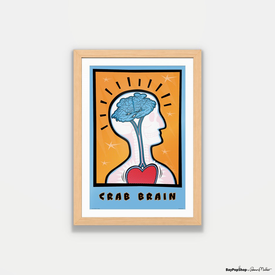 "Crab Brain" Open Edition Art Print by Ramon Matheu