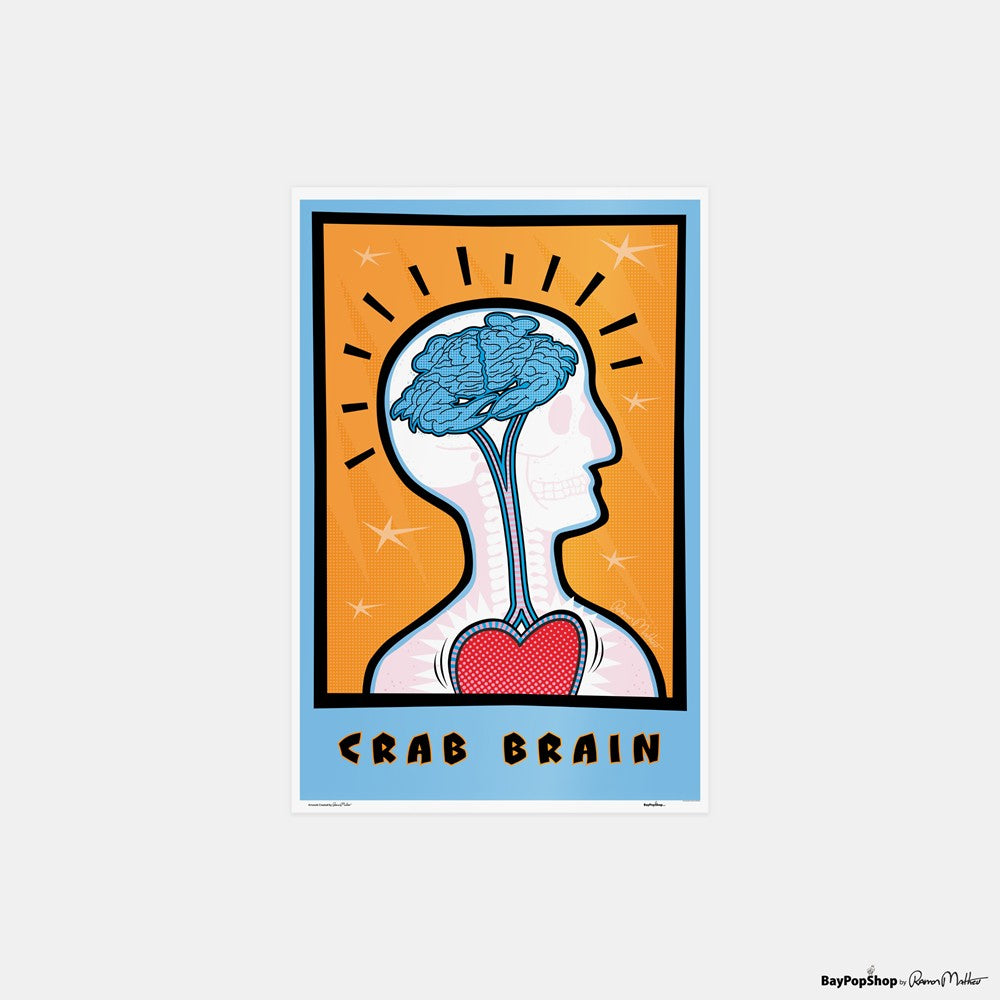 "Crab Brain" Open Edition Art Print by Ramon Matheu
