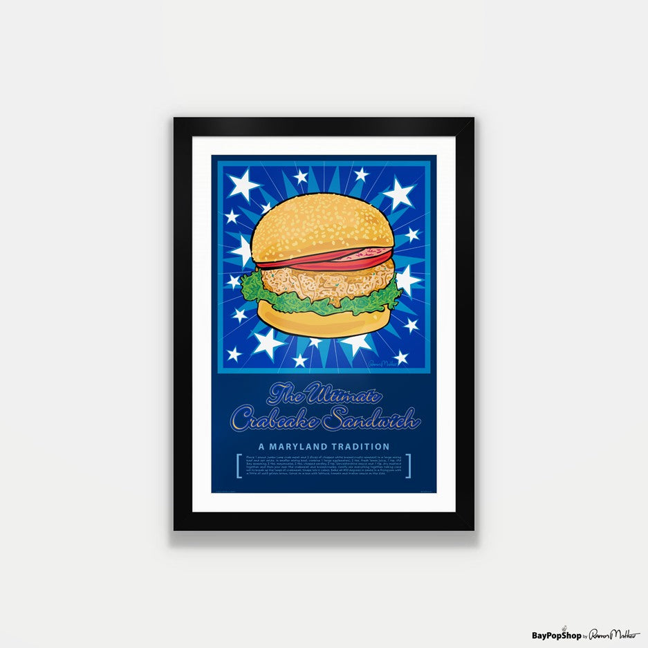 "Ultimate Crabcake" Open Edition Art Print by Ramon Matheu