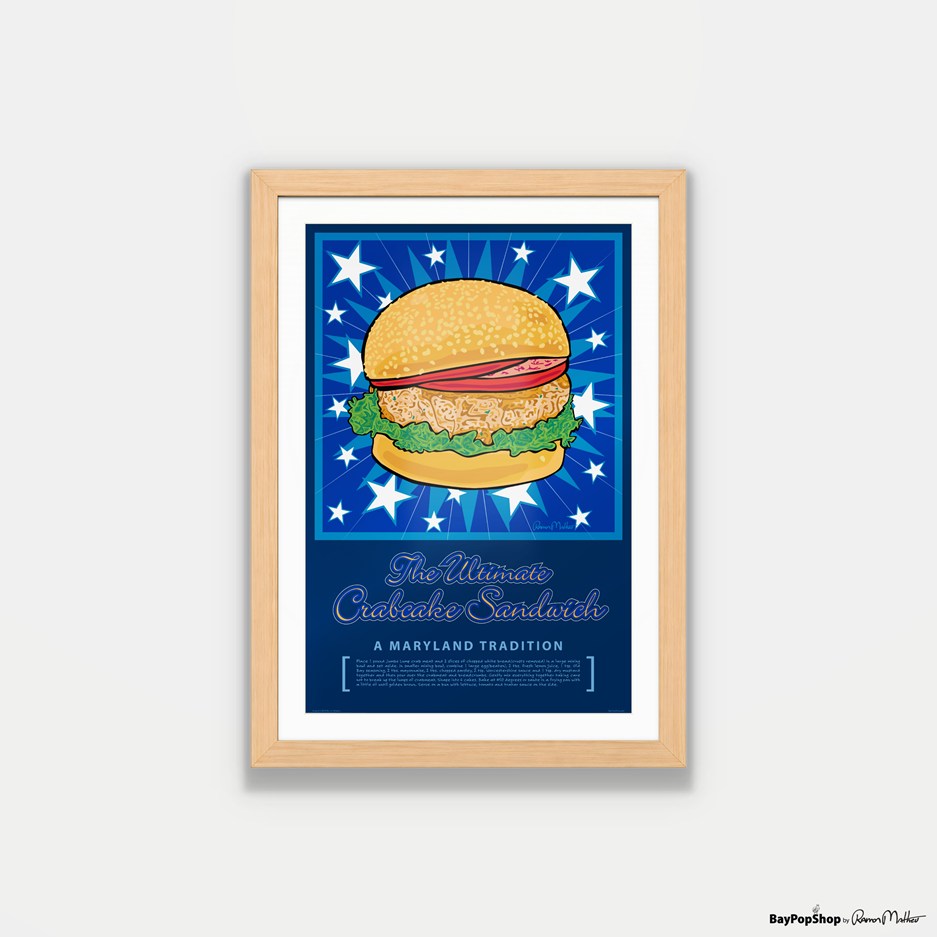 "Ultimate Crabcake" Open Edition Art Print by Ramon Matheu