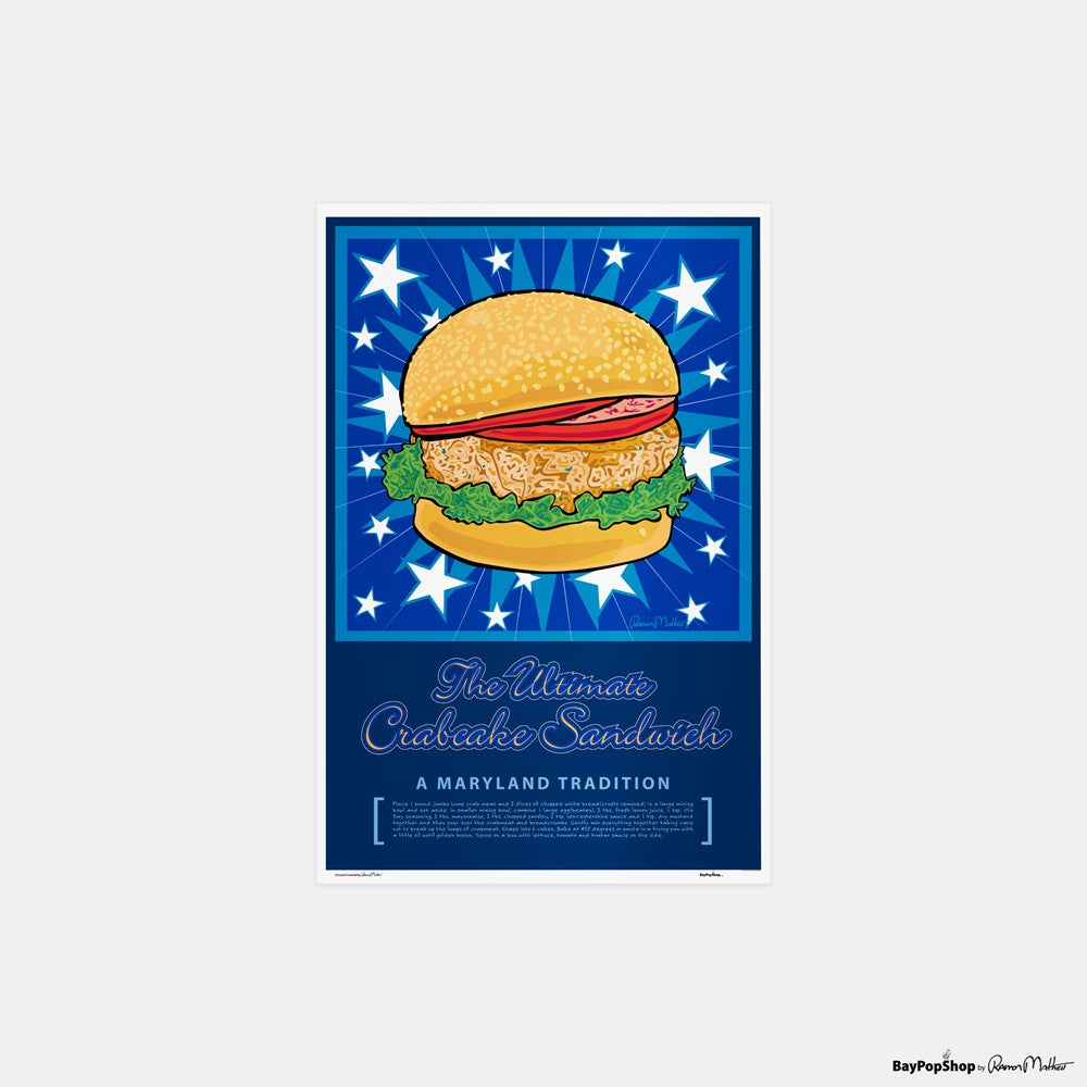 "Ultimate Crabcake" Open Edition Art Print by Ramon Matheu