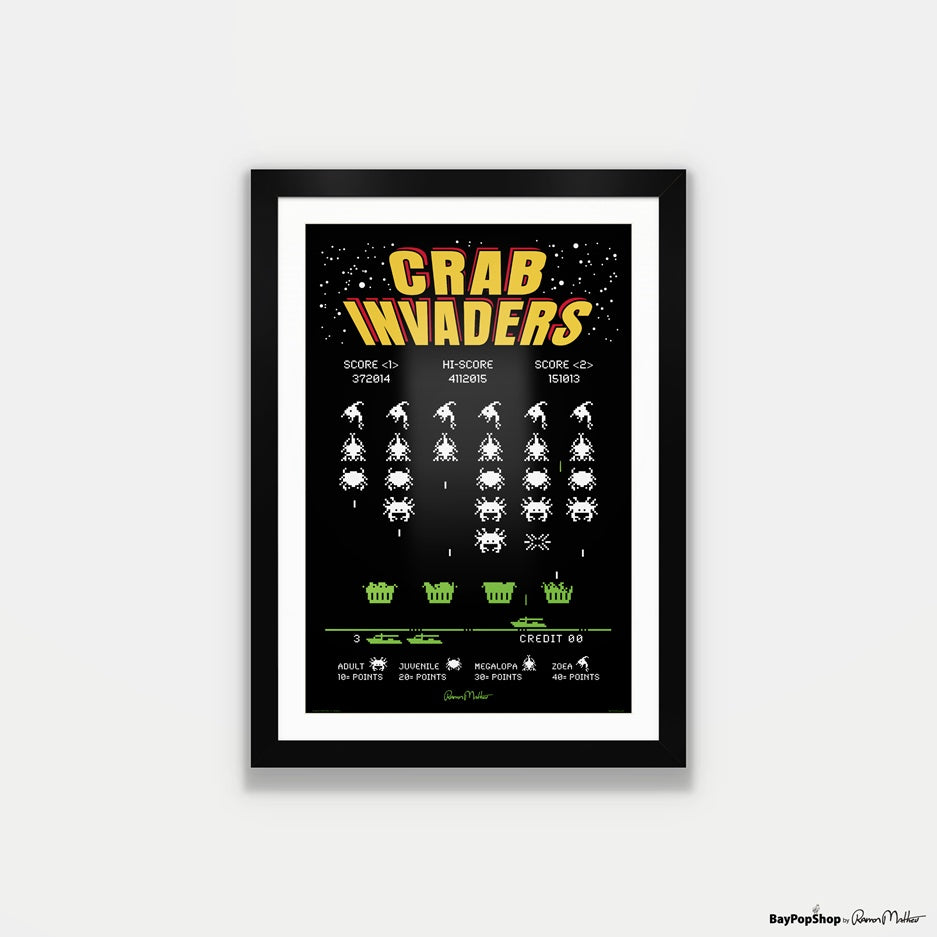 "Crab Invaders" Open Edition Art Print by Ramon Matheu