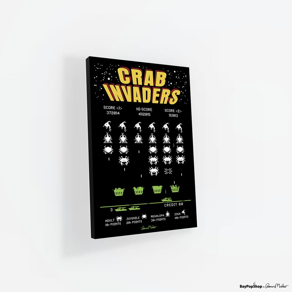 "Crab Invaders" Open Edition Art Print by Ramon Matheu