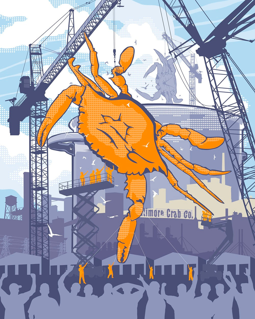 "Colossal Crab" Limited Edition Art Print by Ramon Matheu