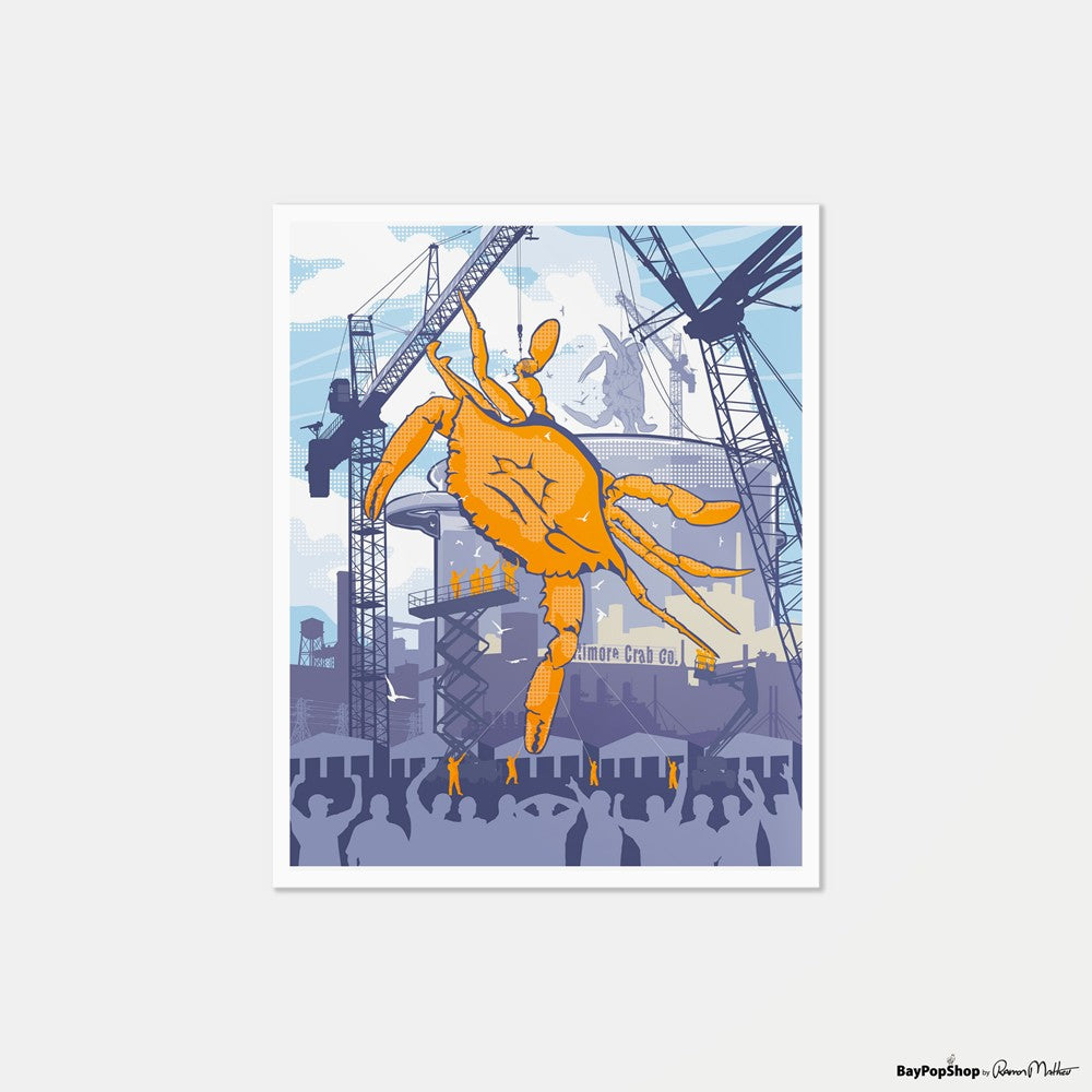 "Colossal Crab" Limited Edition Art Print by Ramon Matheu