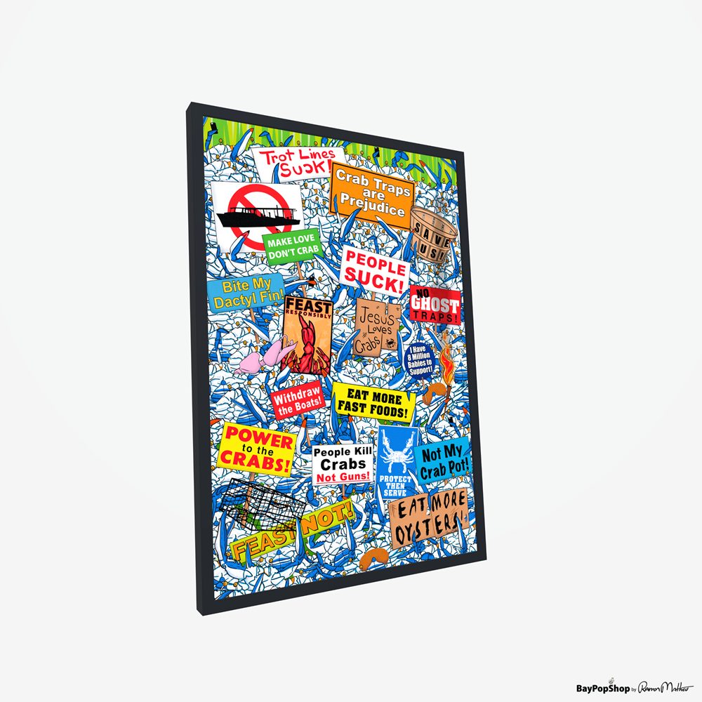"Crab Protest" Open Edition Art Print by Ramon Matheu
