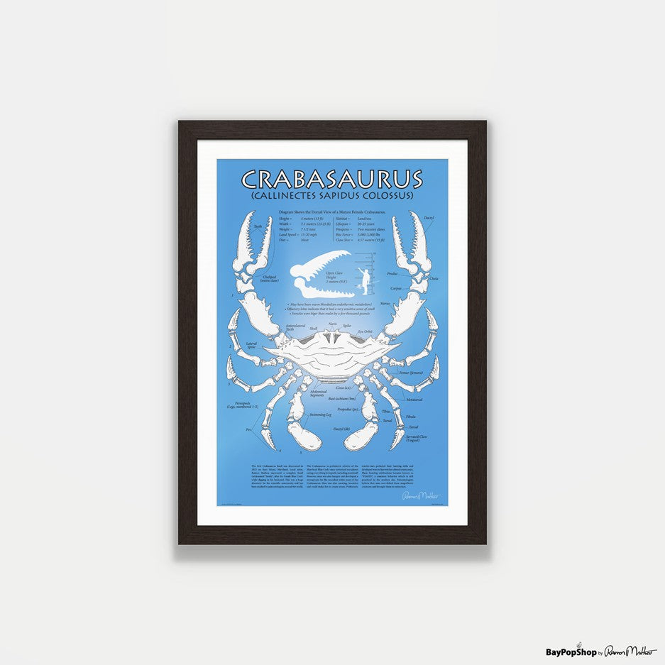 "Crabasaurus" Open Edition Art Print by Ramon Matheu