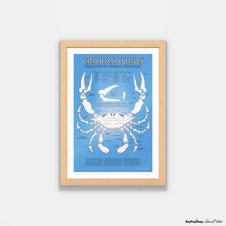 "Crabasaurus" Open Edition Art Print by Ramon Matheu