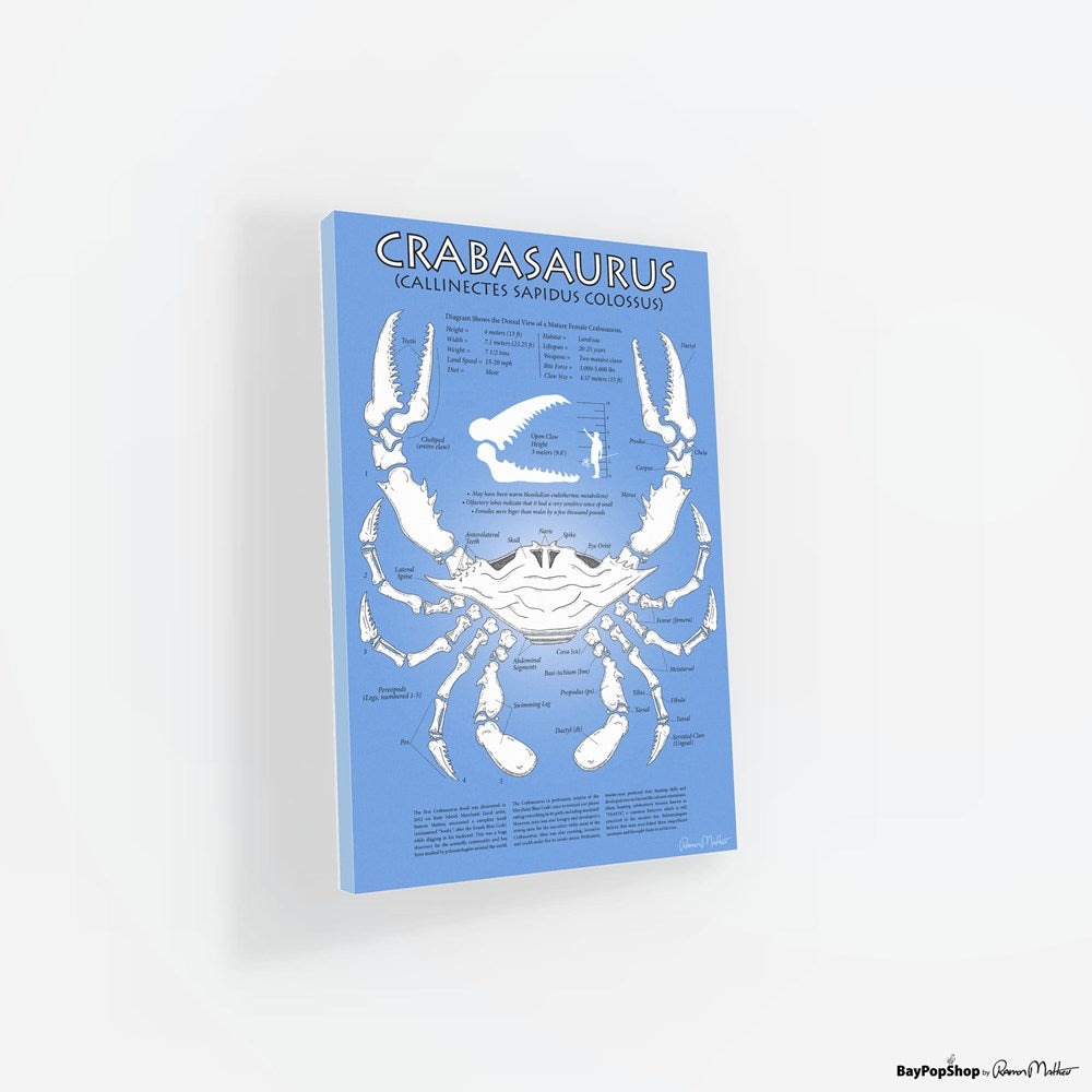 "Crabasaurus" Open Edition Art Print by Ramon Matheu