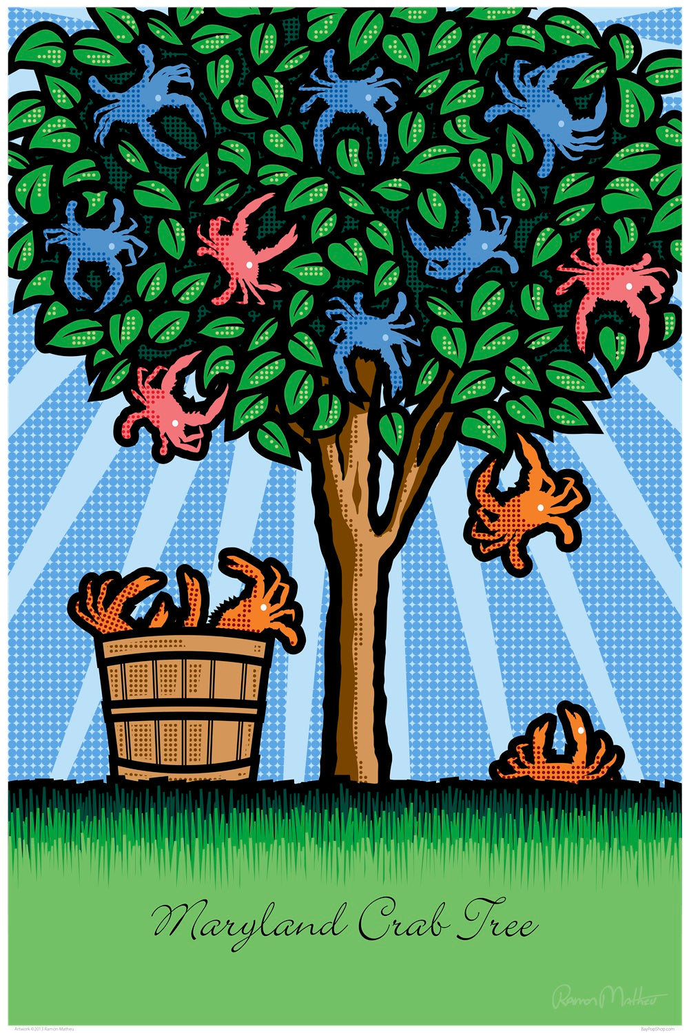 "Maryland Crab Tree" Open Edition Art Print by Ramon Matheu