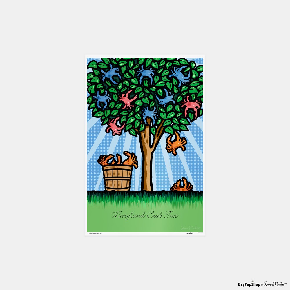 "Maryland Crab Tree" Open Edition Art Print by Ramon Matheu